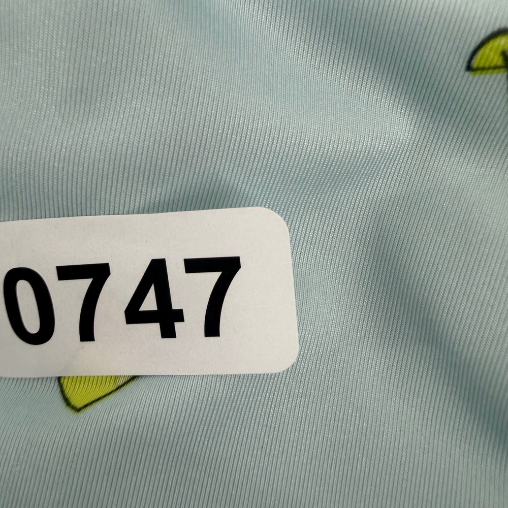 FootJoy Golf Polo Mens L Light Blue Cocktail Drink Print Lighthouse Stretch - Picture 8 of 8